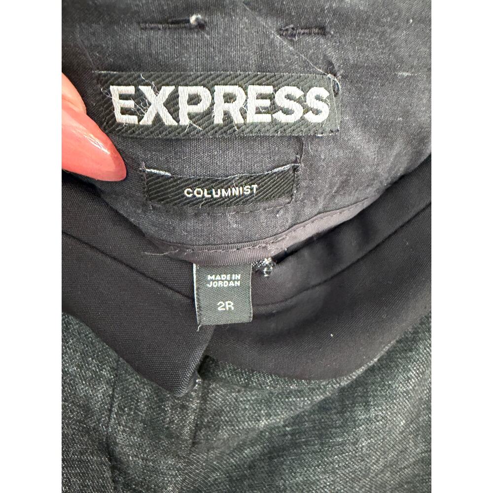 Express Wide Leg Dress Pants in Charcoal Gray - Picture 5 of 6